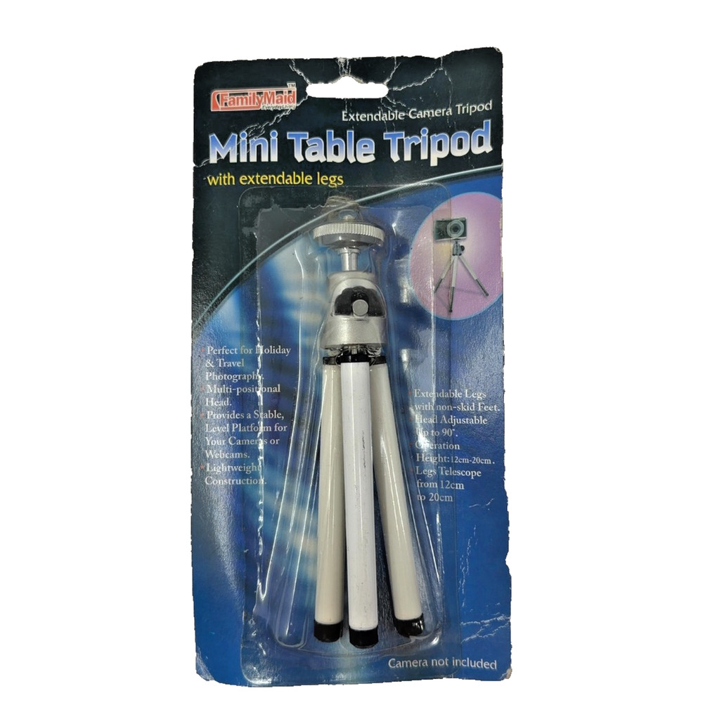 FamilyMaid Mini Table Tripod Extendable Legs Camera Tripod NOS